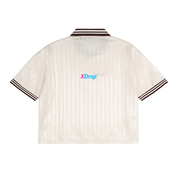 Contrast Stripes Polo Collar T-Shirt