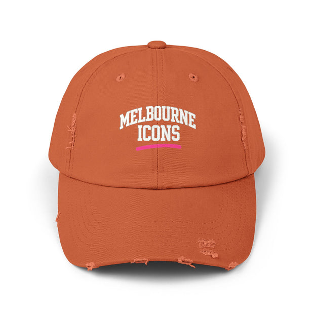 Melbourne Icons Distressed Cap - Vintage Streetwear