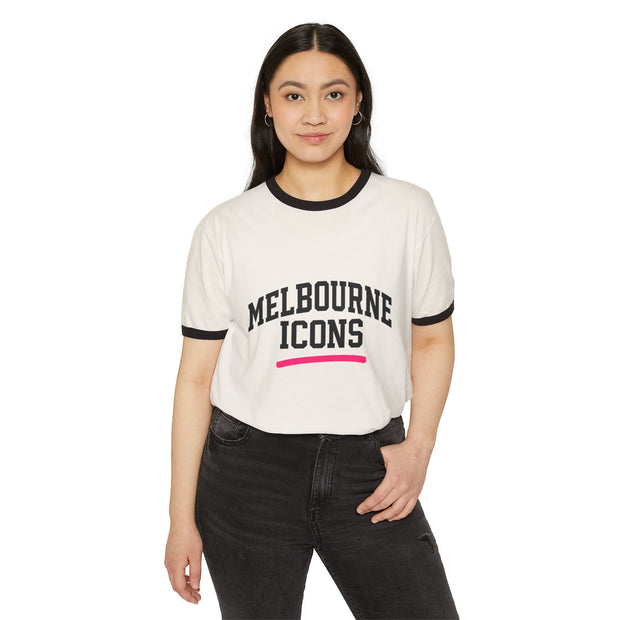 Melbourne Icons Ringer Vintage Casual Tee