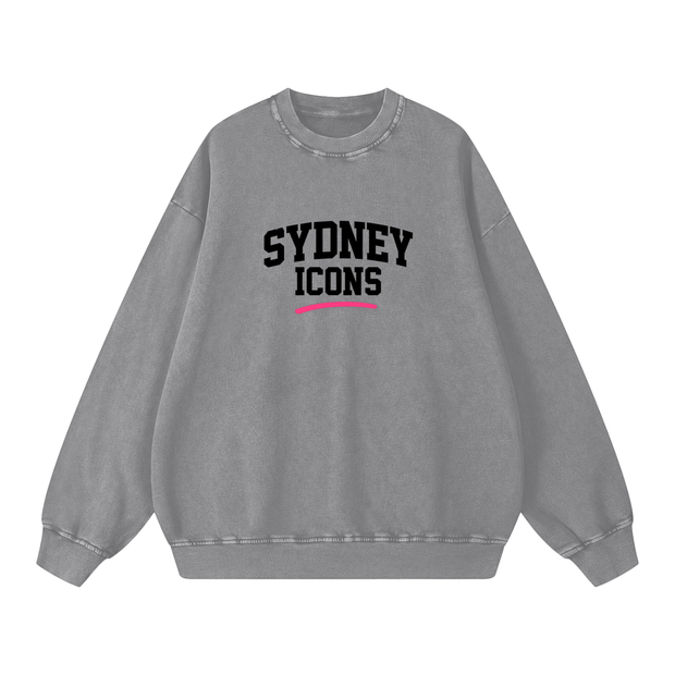 Snow Washed Oversized Sweatshirt