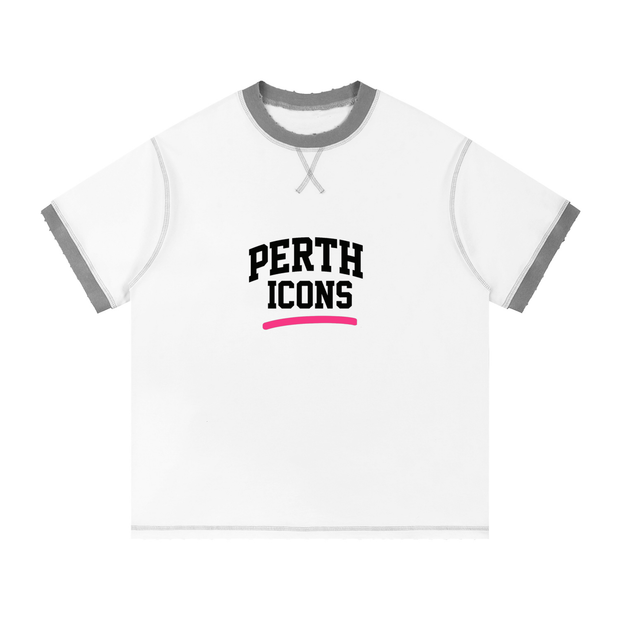 Contrast-Stitched Cotton T-Shirt | Perth Icons Edition