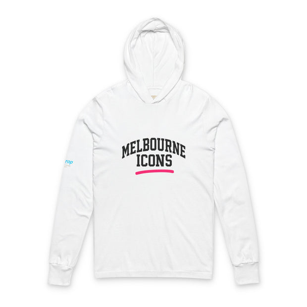 Melbourne Icons Unisex Hooded Long Sleeve Tee