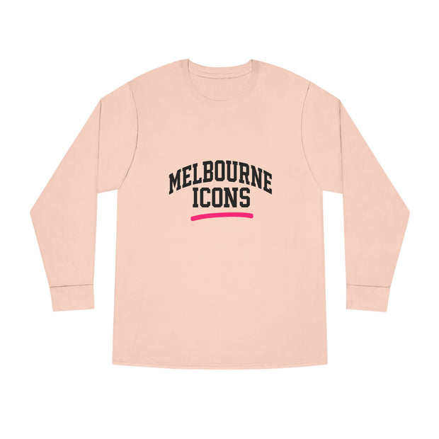 Melbourne Icons Longsleeve Tee - Crewneck Fit