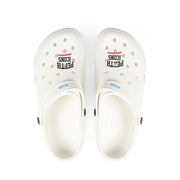White EVA Foam Clogs with “Petty Icon” Graphic