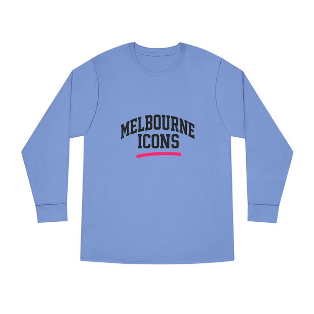 Melbourne Icons Longsleeve Tee - Crewneck Fit