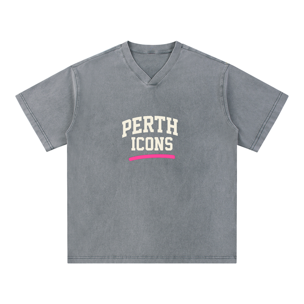mens, menswear, LimitedEdition,xdrop, perthicons, drop020,vnecktee, snowwash, cottontee,treetstyle, australianbrand, m,washedfinish, relaxedfit, pert,premiumcotton