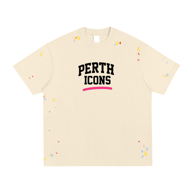 mens, womens, limitedEdition,xdrop, perthicons, drop020,paintsplatter, handpainted, st,unisexstyle, purecotton, perth,artistictee, australianbrand, ,streetfashion