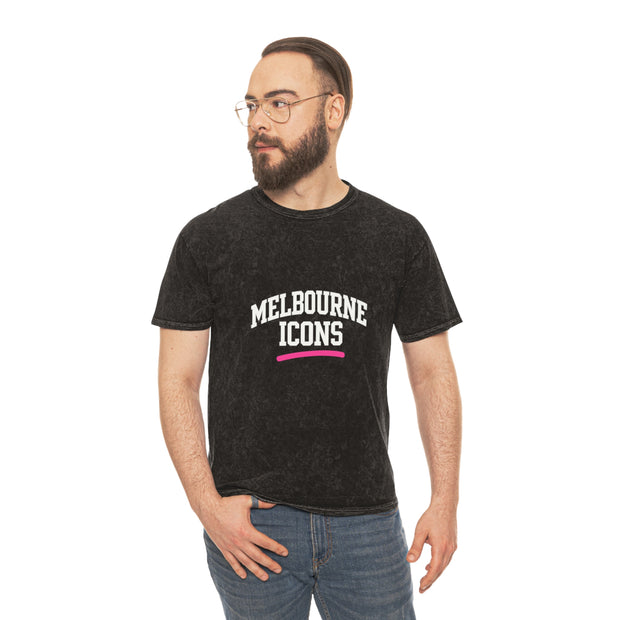Melbourne Icons Mineral Wash Tee - Vintage Street Style