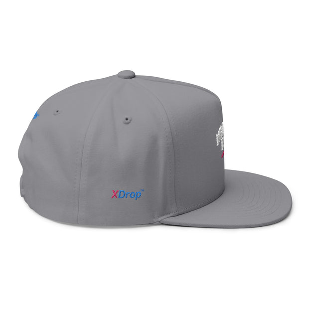 Melbourne Icons Embroidered Flat Bill Cap - Streetwear Snapback