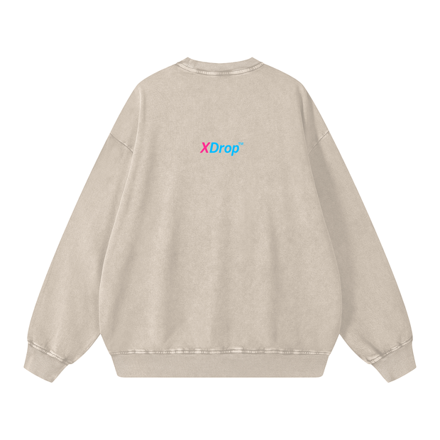 Snow Washed Oversized Sweatshirt