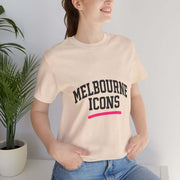 Unisex jersey short sleeve tee in premium cotton with Melbourne Icons print and retail fit