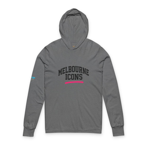 Melbourne Icons Unisex Hooded Long Sleeve Tee