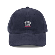 Vintage Corduroy Embroidered Retro 'Perth' Logo