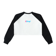 xdrop, womenswear, croppedcrew,colorblock, cottonblend, stree,aussiedesign, rawhem, sportyfi,aussiebrand, womensfashion,urbanstyle, dropfashion