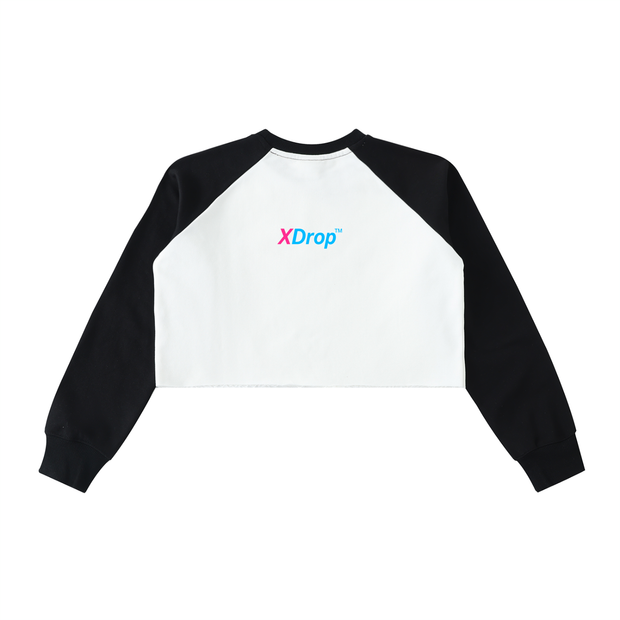 xdrop, womenswear, croppedcrew,colorblock, cottonblend, stree,aussiedesign, rawhem, sportyfi,aussiebrand, womensfashion,urbanstyle, dropfashion
