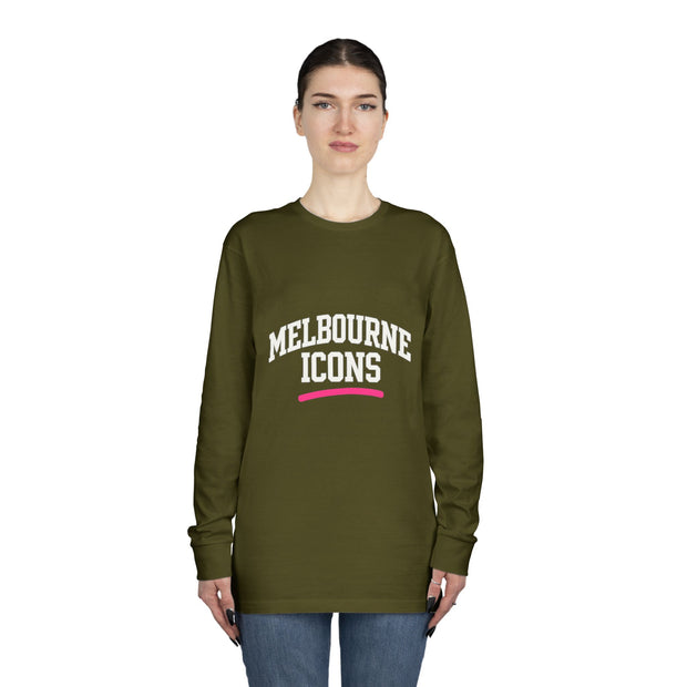 Melbourne Icons Longsleeve Tee - Crewneck Fit