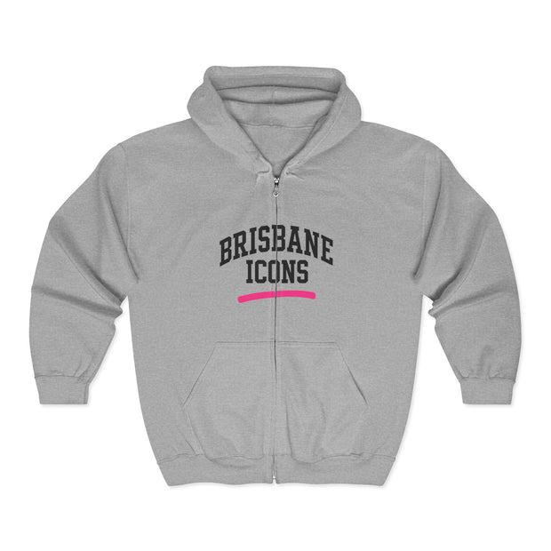 Brisbane Icons Full Zip Hooded Sweatshirt