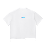Snow Wash Raw-Hem Boxy T-shirt