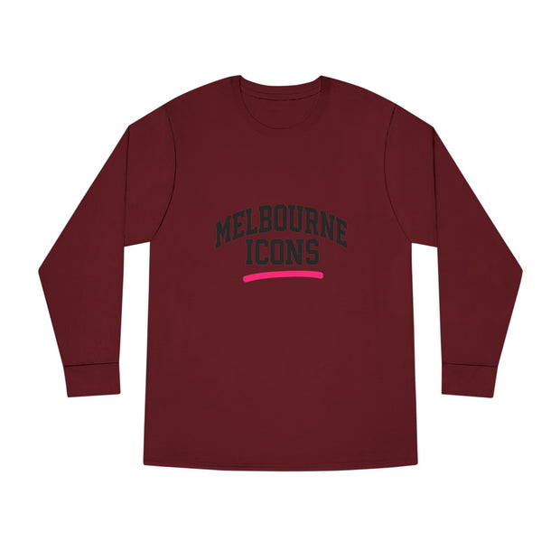 Melbourne Icons Longsleeve Tee - Crewneck Fit