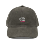 Vintage Corduroy Embroidered Retro 'Perth' Logo
