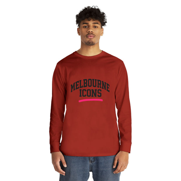 Melbourne Icons Longsleeve Tee - Crewneck Fit