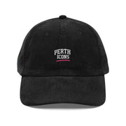 Vintage Corduroy Embroidered Retro 'Perth' Logo