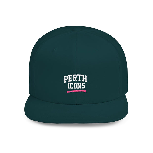 Perth Icons Flat Bill Snapback Hat