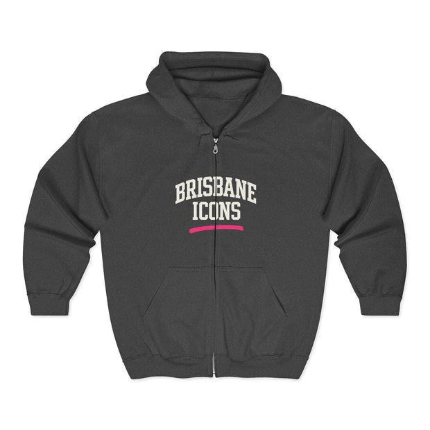 Brisbane Icons Full Zip Hooded Sweatshirt