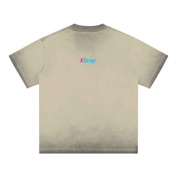 Reverse Dyed Loose Cotton T-Shirt