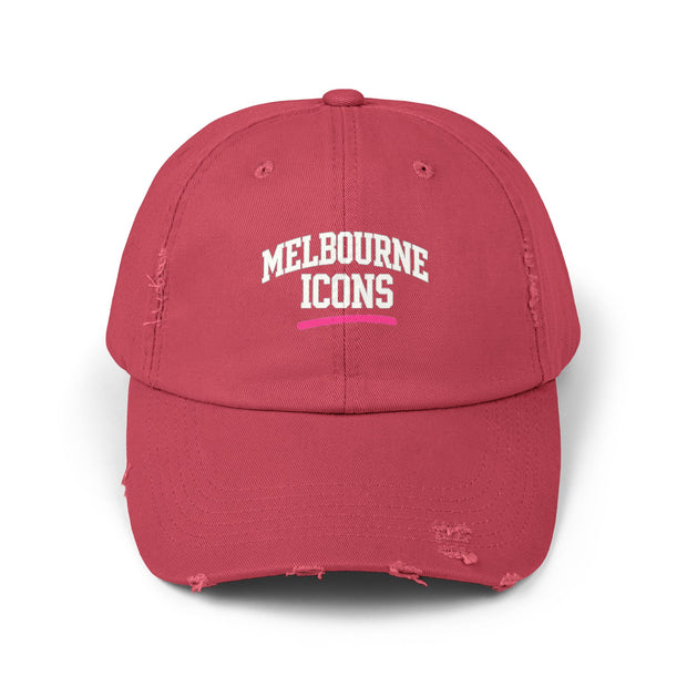 Melbourne Icons Distressed Cap - Vintage Streetwear