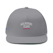 Melbourne Icons Embroidered Flat Bill Cap - Streetwear Snapback