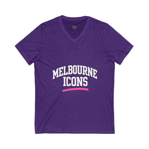 Melbourne Icons V-Neck Casual Tee