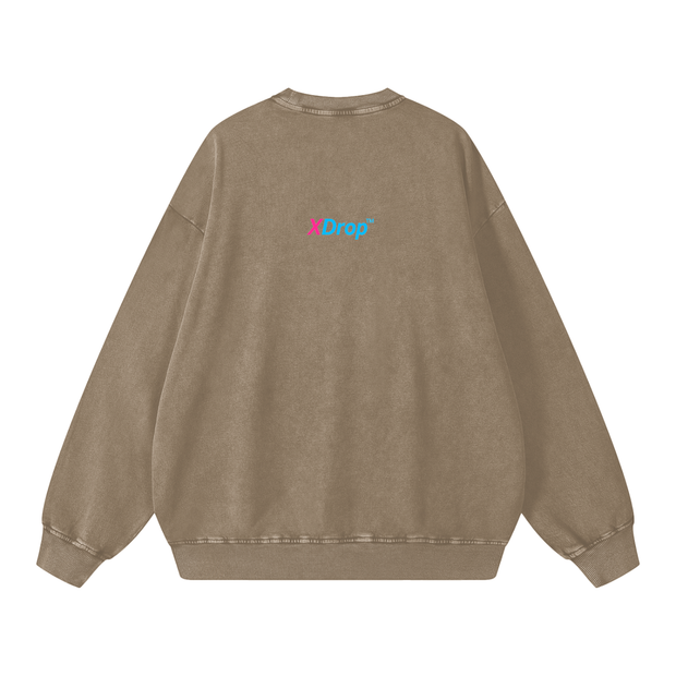 Snow Washed Oversized Sweatshirt