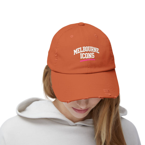 Melbourne Icons Distressed Cap - Vintage Streetwear