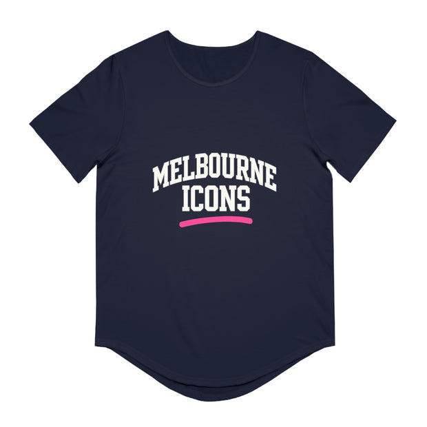 Melbourne Icons Curved Hem Tee - Modern Streetwear