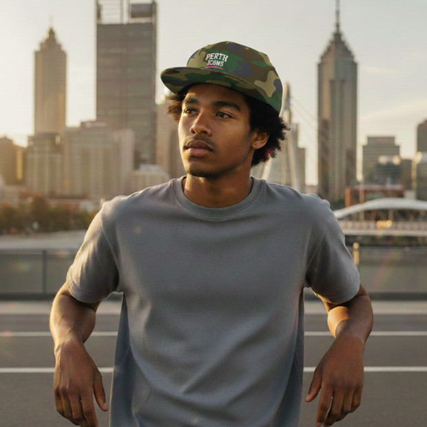 Perth Icons Flat Bill Snapback Hat
