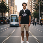 Contrast Collar Polo Tee