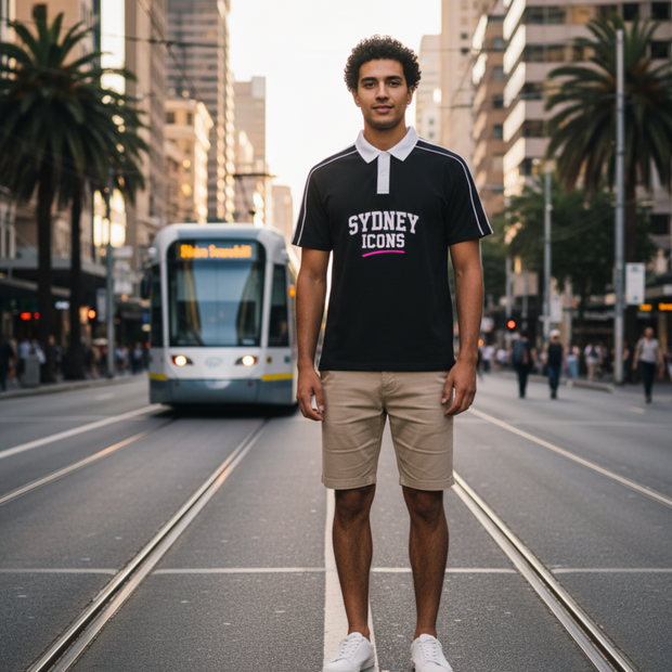 Contrast Collar Polo Tee