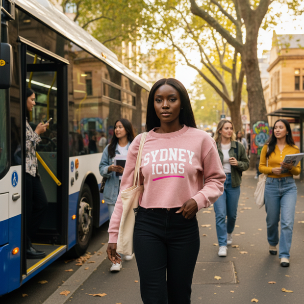 Snow Washed Raw Edge Cropped Sweatshirt