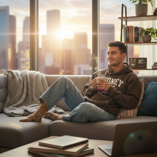 Fleeced High Neck Hoodie