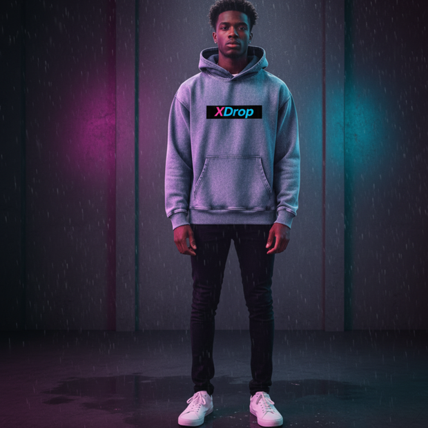 Core Snow Wash Oversized Hoodie