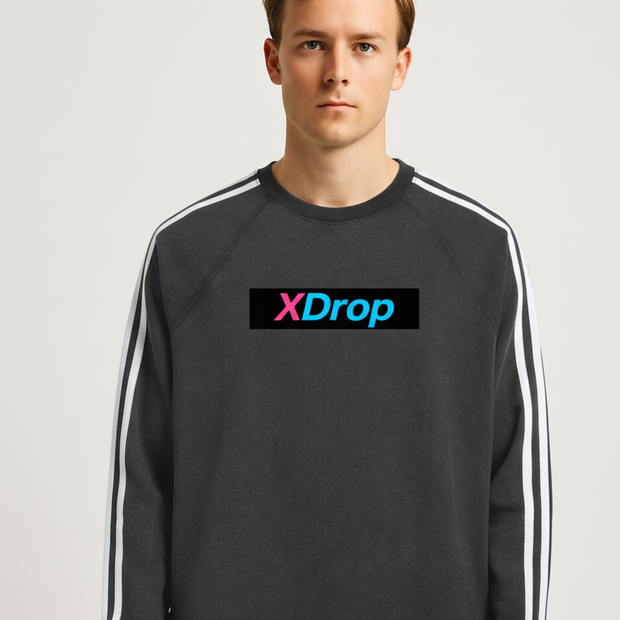 Core Snow Washed Contrast Tape Sweatshirt