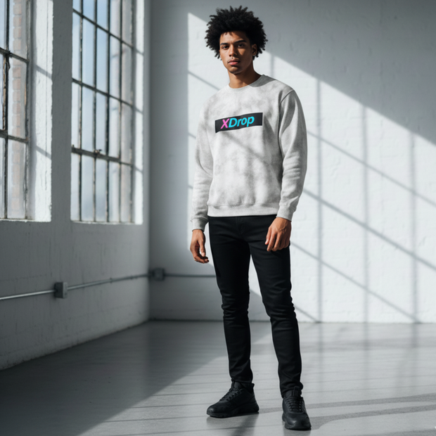 Core Dirty Washed Boxy Fleeced Sweatshirt