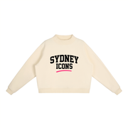 women, womenswear,xdrop, womenswear, fleececrew,midneck, cottonblend, aussiede,aussiebrand, relaxedfit, cropp,womensstyle, streetwearau, coz,dropfashion