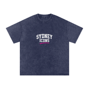 Snow Washed Oversized Cotton T-Shirt