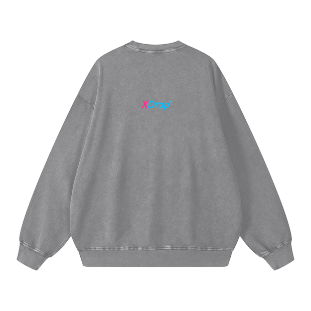 Snow Washed Oversized Sweatshirt