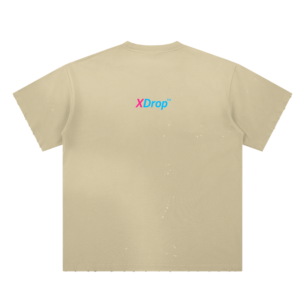 xdrop, menswear, painttee,,sunfade, frayedtee, streetwear,aussiedesign, cottontee, aussi,mens,artisticfit, relaxedfit, handc,dropfashion