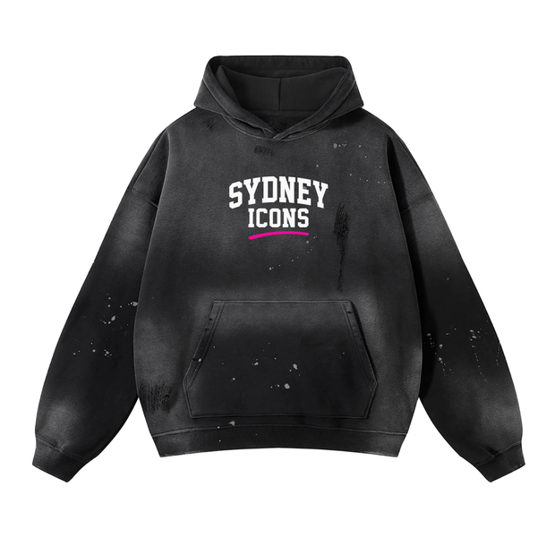 Men Drop019,men hoodie,,vintage hoodie, frayed fleece,,washed hoodie, loose fit,streetwear, cotton blend,,minimalist, xdrop,,australian brand, raw hem,everyday wear