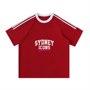 xdrop, menswear, contrasttape,crewnecktee, streetwearau, aus,relaxedfit, sportylook, cotton,aussiebrand, summerfit, modern,dropfashion