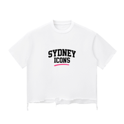 Snow Wash Raw-Hem Boxy T-shirt